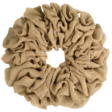 Load image into Gallery viewer, Beige Plain Burlap Wreath Already Made
