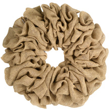 Load image into Gallery viewer, Beige Plain Burlap Wreath Already Made
