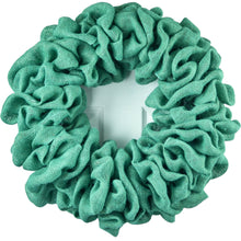 Load image into Gallery viewer, Blue Grey Plain Burlap Wreath Already Made
