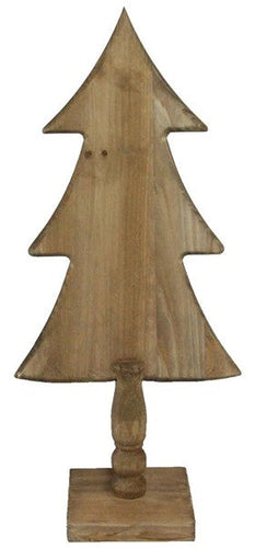 Flat Wood Tree : Antique Brown - 21 Inches x 9 Inches