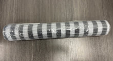 Load image into Gallery viewer, 21" Deco Poly Mesh Ribbon : Black White Stripe (30 Feet)
