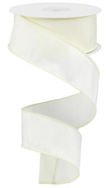 Faux Dupioni Ivory - 1.5