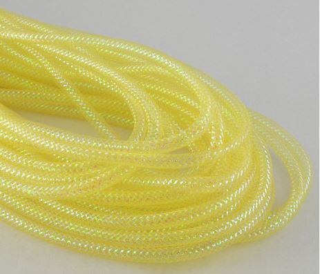 Deco Jute Flex Tubing : Yellow - 8mm x 30 Yards (90 Feet)