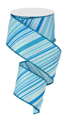 Glitter Diagonal Lines - 2.5 Inches x 10 Yards (30 Feet)