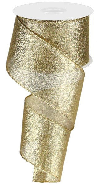 Metallic Color: Gold - 2.5 Inches x 50 Yards (150 Feet)