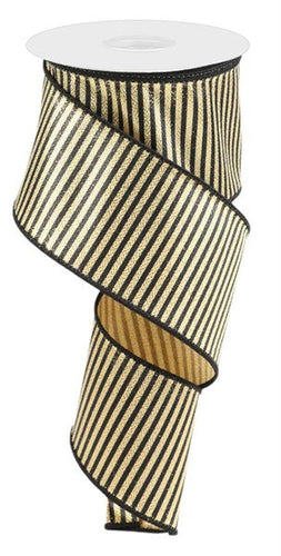 HORIZONTAL THIN STRIPES/MET - 2.5 Inches x 10 Yards (30 Feet)