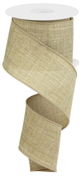 Thick Royal Solid Burlap : Beige Brown - 2.5 Inches x 10 Yards (30 Feet)