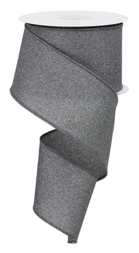 FINE GLITTER ON ROYAL - 2.5 Inches x 10 Yards (30 Feet)