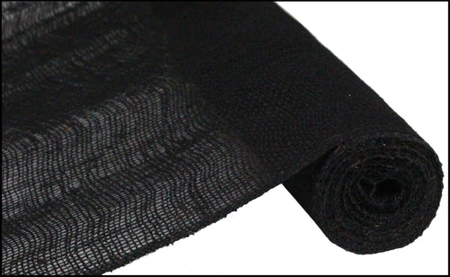 Loose Weave Colorfast Burlap : Black - 18 Inches x 10 Yards (30 Feet)