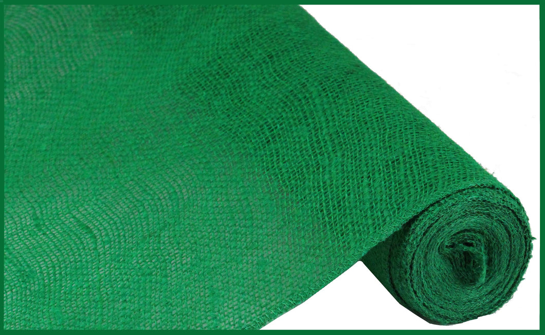 Loose Weave Colorfast Burlap : Emerald Green - 18 Inches x 10 Yards (30 Feet)
