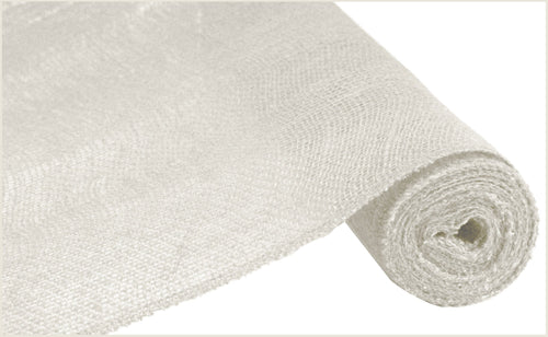 Loose Weave Colorfast Burlap : White - 18 Inches x 10 Yards (30 Feet)