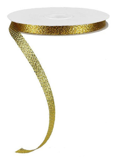 Iridescent Corsage Ribbon : Gold - 0.5 Inches x 30 Yards (90 Feet)