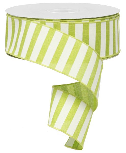 HORIZONTAL STRIPE Color: LIME GREEN/WHITE - 2.5