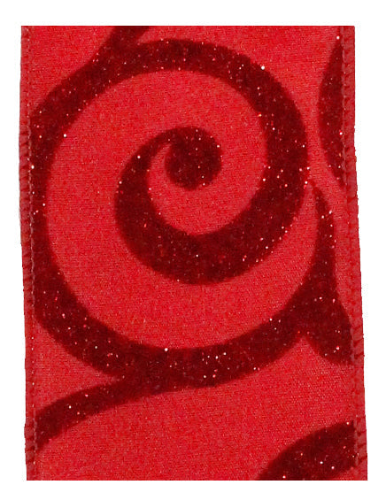GLITTER SCROLL: RED - 2.5